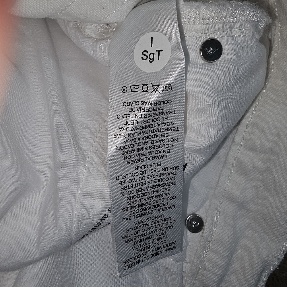 Frame Denim Jeans Womens 32 Ultra High Rise Barrell White LIKE NEW - Picture 8 of 13